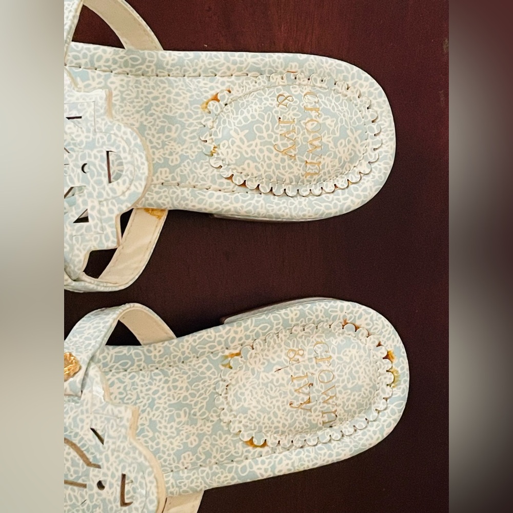 New Women’s Crown & Ivy Wylie Flip Flop Sandals In Color Aqua, Sz: 8.5M - Picture 5 of 9